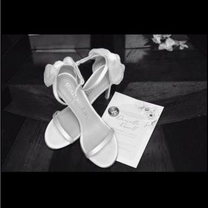 Stuart Weitzman Nudistrong Mesh Bow High Heel Sandals